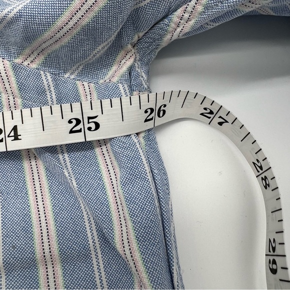 Polo by Ralph Lauren Men's Flesh Pony Blue, White & Pink Striped Shirt Size XL - Picture 8 of 11
